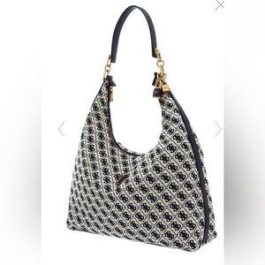- NEW GUESS Shemara Hobo L Navy Logo Bag
